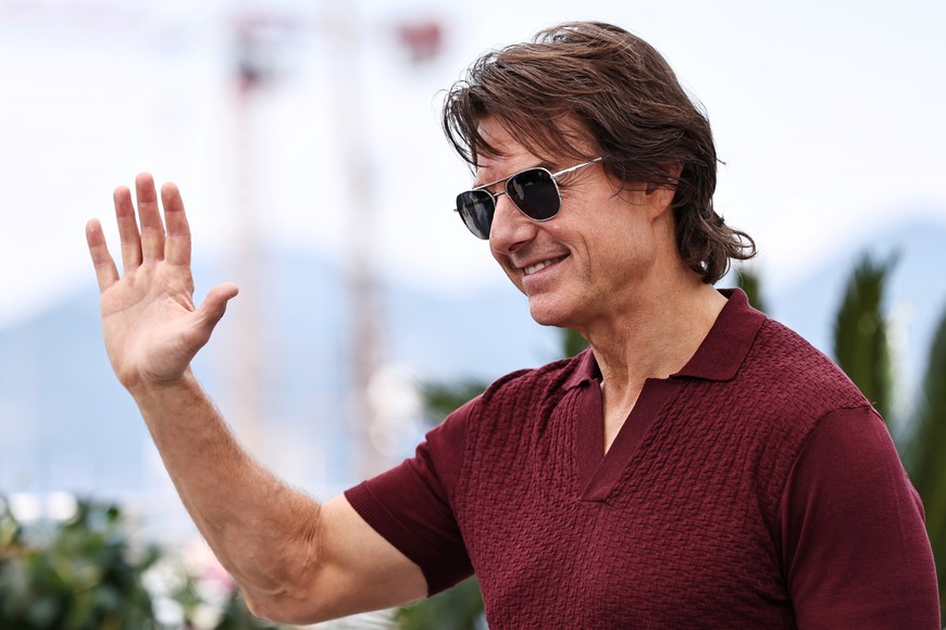 (250514) -- CANNES, 14 mayo, 2025 (Xinhua) -- El actor y productor estadounidense, Tom Cruise, llega para una sesión fotográfica de la película "Mission: Impossible - The Final Reckoning" en la 78 edición del Festival de Cine de Cannes, en Cannes, en el sur de Francia, el 14 de mayo de 2025. (Xinhua/Gao Jing) (jg) (da) (ce)