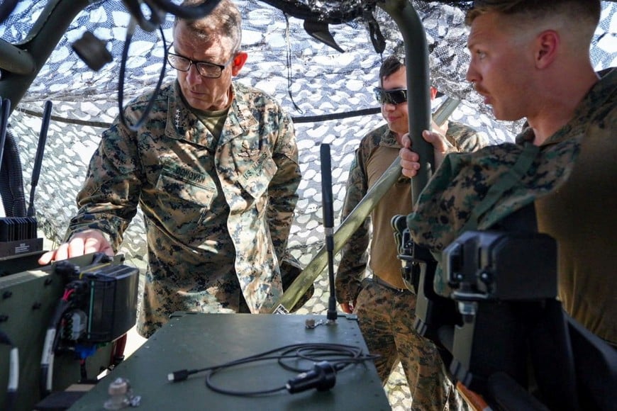 U.S. General Francis Donovan, head of U.S. Southern Command visits a location given as Guantanamo, Cuba, in this image released on May 29, 2026. U.S. Southern Command/Handout via REUTERS THIS IMAGE HAS BEEN SUPPLIED BY A THIRD PARTY. MANDATORY CREDIT.
VERIFICATION:
Location and date not verified.
No older version of was found posted online before May 29.