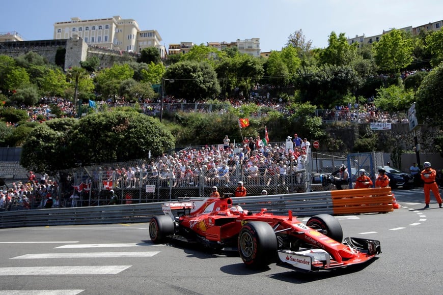 Formula One - F1 - Monaco Grand Prix 2017 - Circuit de Monaco, Monte Carlo - 28/5/17Ferrari’s Sebastian Vettel in action during the race Reuters / Max Rossi montecarlo monaco Sebastian Vettel gran premio de formula1 de monaco automovilismo piloto pilotos en la carrera