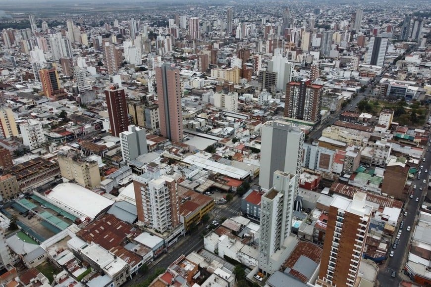 Aérea. Quedó sin efecto el ensanche de Lamadrid. Foto: Archivo Luis Cetraro