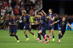 El festejo de los jugadores del PSG. Crédito: REUTERS/Andrew Boyers