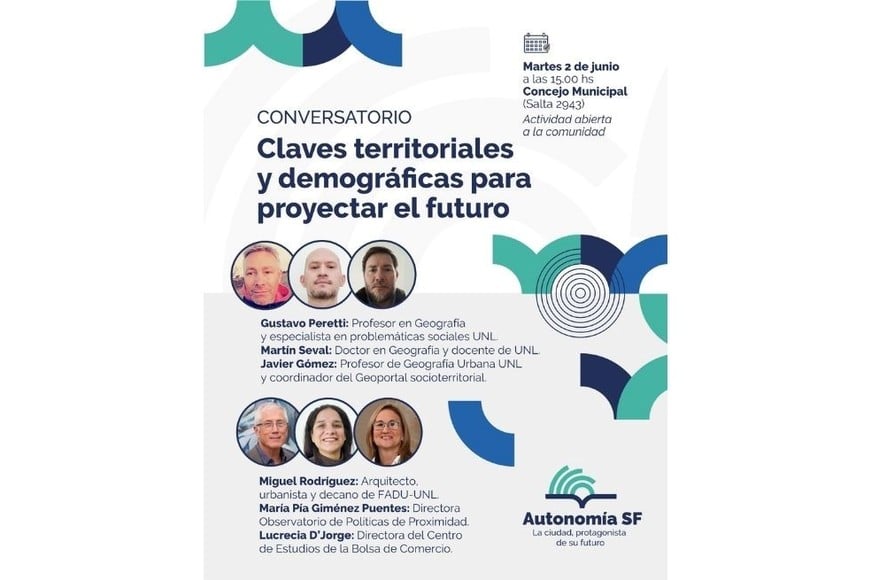 Conversatorio: “Claves territoriales y demográficas para proyectar el futuro”