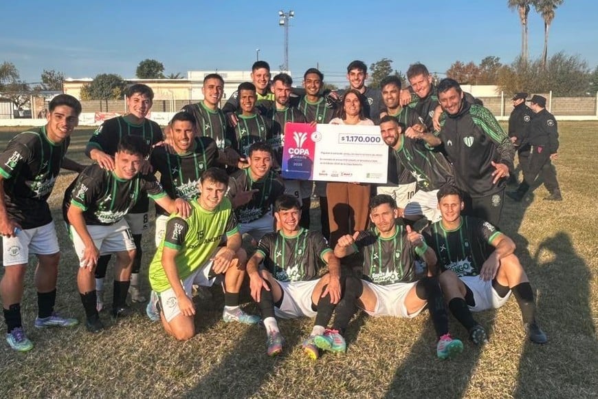 Sanjustino avanzó y jugará con Brown de San Vicente. Foto: Prensa Copa Santa Fe.