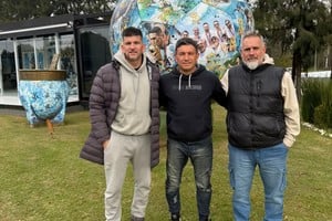 García, Segalla y Bonzzi, destacados entrenadores de los clubes de la Liga Santafesina de Fútbol. Gentileza