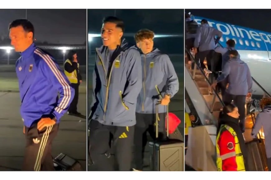 La Selección argentina viaja hacia Estados Unidos.