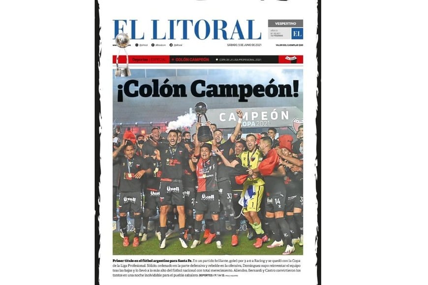 Colón Campeón - placas