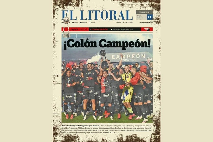 Colón Campeón - placas