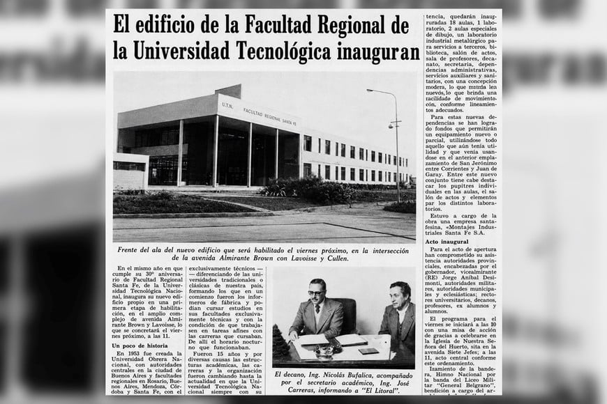 El recorte de 1978, con la inauguración de la nueva sede.