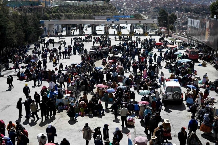 Continúan las manifestaciones en Bolivia. Crédito: Gentileza AFP