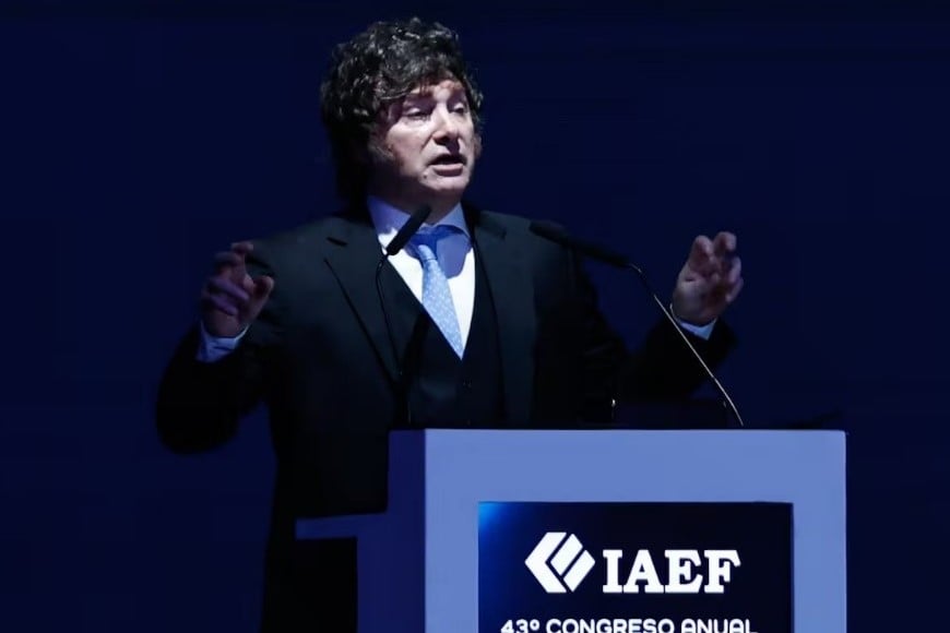 El discurso de Milei en el  IAEF.