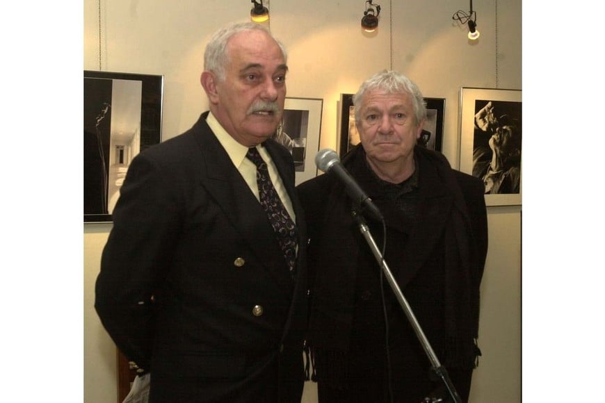 El artista junto a Coco Sahda. Foto: Archivo El Litoral