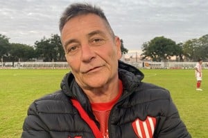 Mauricio Chiementín, el entrenador de Colón de San Justo. Foto: Luciano Villarroel.