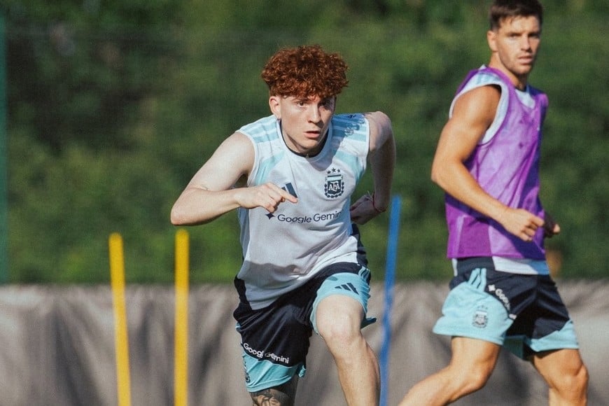 La Selección argentina completó su segundo entrenamiento en Kansas.