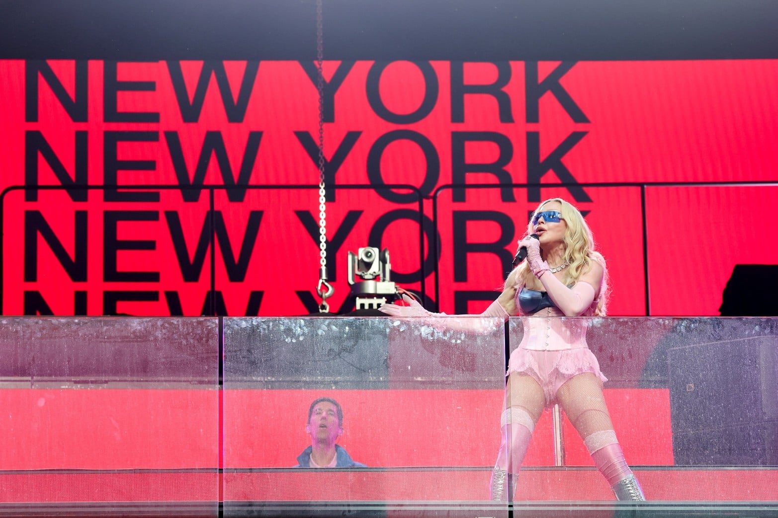 Madonna sorprendió con un concierto gratuito en Times Square