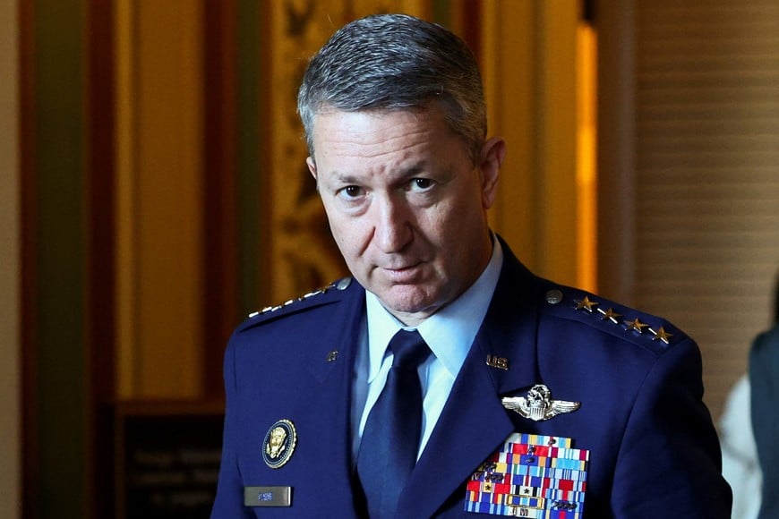 General Dan Caine, Chairman of the Joint Chiefs of Staff, arrives for a classified briefing for all senators on the situation in Venezuela on Capitol Hill in Washington, D.C., U.S., December 16, 2025. REUTERS/Jonathan Ernst