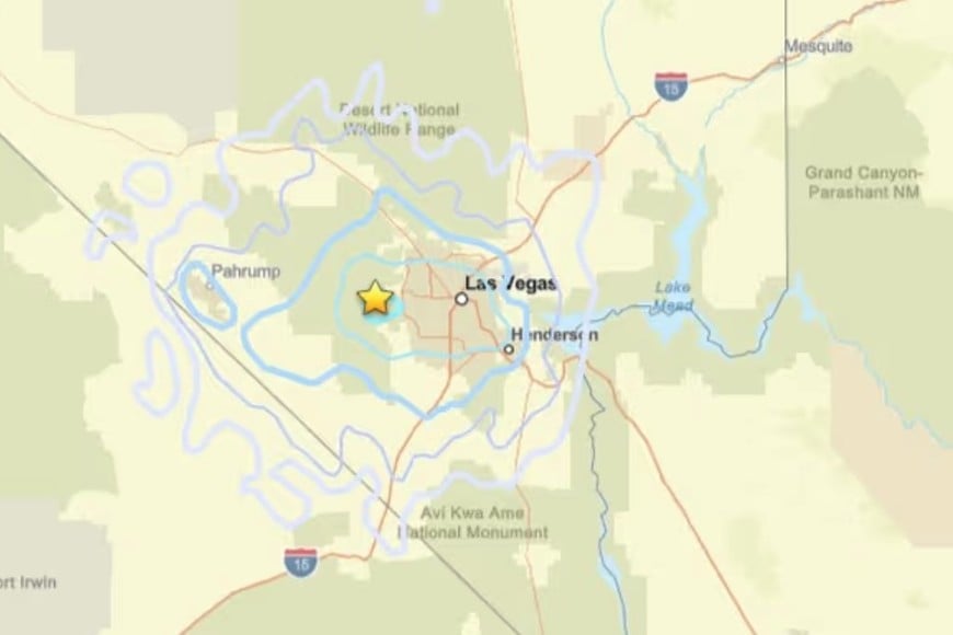 terremoto en las vegas