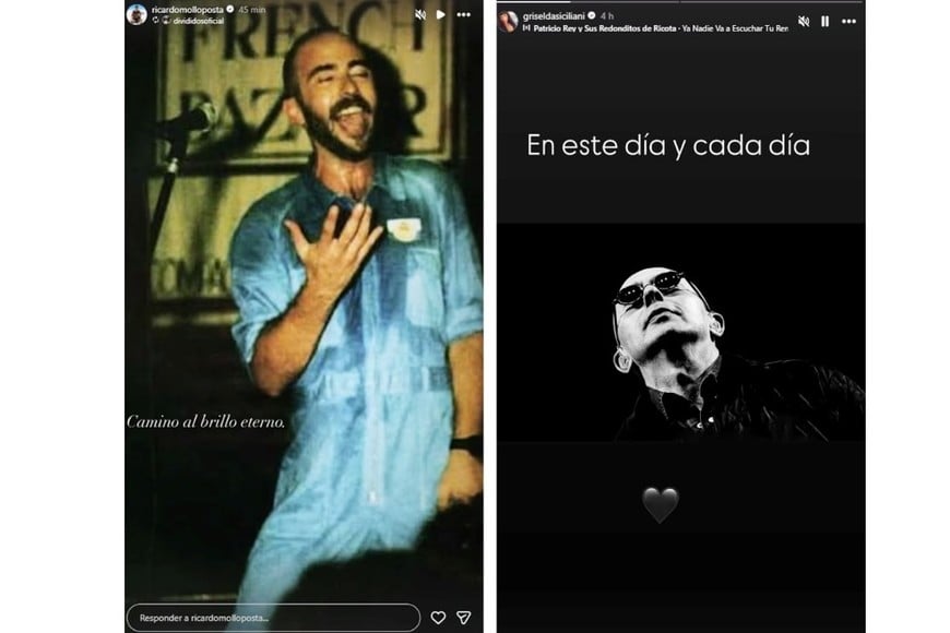 Ricardo Mollo y Griselda Siciliani despidieron al Indio en sus redes.