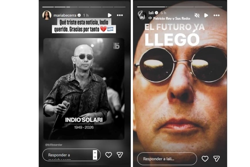 María Becerra y Lali despidieron al Indio en sus redes.