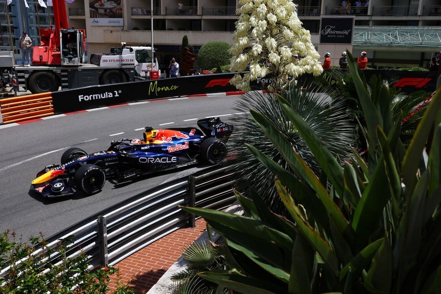 Formula One F1 - Monaco Grand Prix - Circuit de Monaco, Monaco - June 5, 2026
Red Bull's Max Verstappen during practice REUTERS/Yves Herman