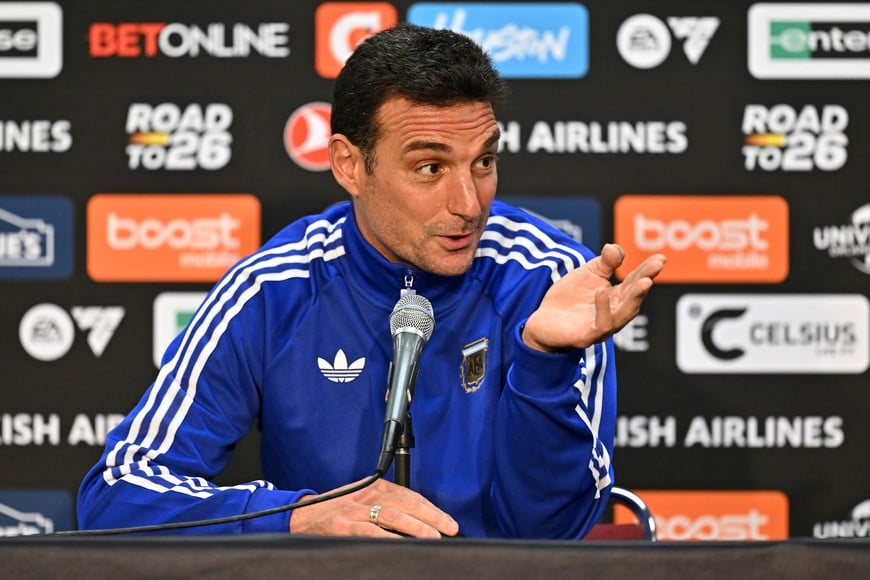 Soccer Football - International Friendly - Argentina Press Conference - Kyle Field Stadium, College Station, Texas, U.S. - June 5, 2026
Argentina coach Lionel Scaloni during the press conference ahead of their international friendly against Honduras IMAGN IMAGES via Reuters/Maria Lysaker