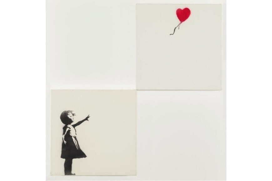 "Girl with Balloon" del enigmático artista callejero Banksy.