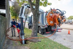 La ciudad avanza con tareas de prevención hídrica y mantenimiento de la red pluvial