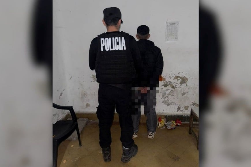 Un joven rompió una puerta de la casa, trató de robar elementos y se resistió al arresto. Foto: El Litoral