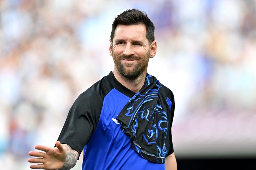 Soccer Football - International Friendly - Argentina v Honduras - Kyle Field, College Station, Texas, U.S. - June 6, 2026
Argentina's Lionel Messi during the warm up before the match IMAGN IMAGES via Reuters/Maria Lysaker