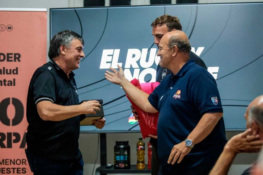 Hourcade junto a Carlos Fertonani, CEO de la franquicia del Litoral.