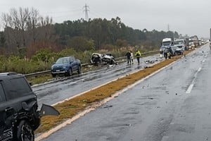 El tránsito en sentido a la Ciudad de Buenos Aires permaneció interrumpido durante varias horas.
