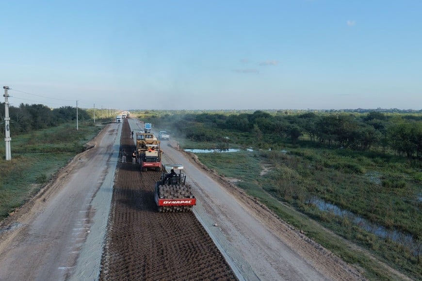Avanza la pavimentación de la Ruta 31: ya se completó más del 80 % de la obra