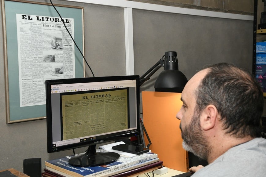Mariano Rinaldi | Día Internacional de los Archivos | Hermeroteca EL Foto: Manuel Fabatía