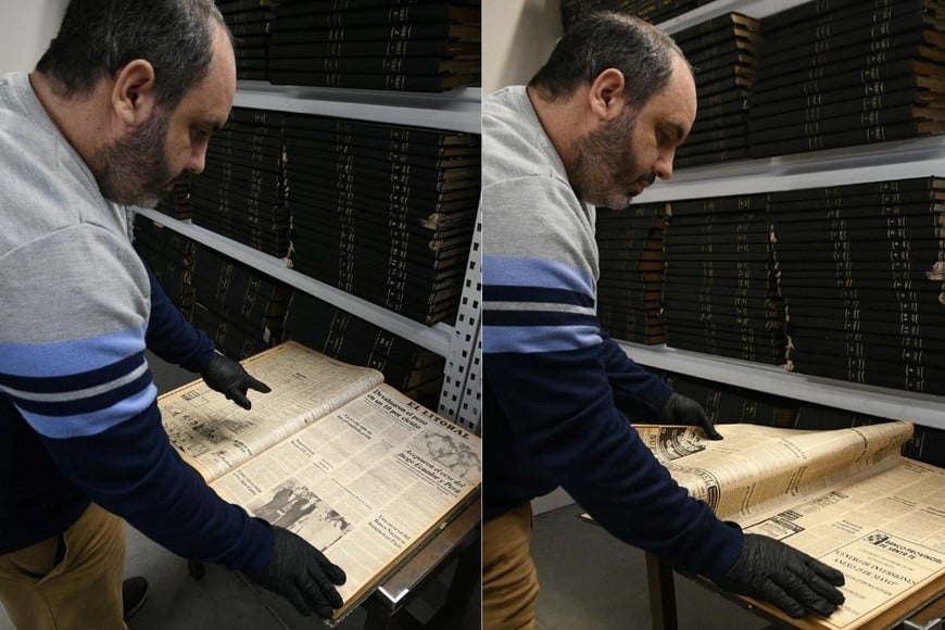 Mariano Rinaldi | Día Internacional de los Archivos | Hermeroteca EL Foto: Manuel Fabatía