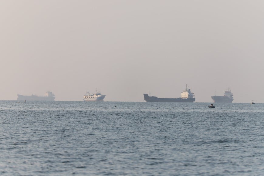 Vessels in the Strait of Hormuz near the beach of Bandar Abbas, Iran, June 8, 2026. Amirhosein Khorgooi/ISNA/WANA (West Asia News Agency) via REUTERS ATTENTION EDITORS - THIS PICTURE WAS PROVIDED BY A THIRD PARTY. ISRAEL OUT. NO COMMERCIAL OR EDITORIAL SALES IN ISRAEL. NO ACCESS FOR ISRAELI MEDIA. NO USE BBC PERSIAN. NO USE VOA PERSIAN. NO USE MANOTO. NO USE IRAN INTERNATIONAL. NO USE RADIO FARDA. DIGITAL: NO USE BBC PERSIAN. NO USE VOA PERSIAN. NO USE MANOTO. NO USE IRAN INTERNATIONAL. NO USE RADIO FARDA.