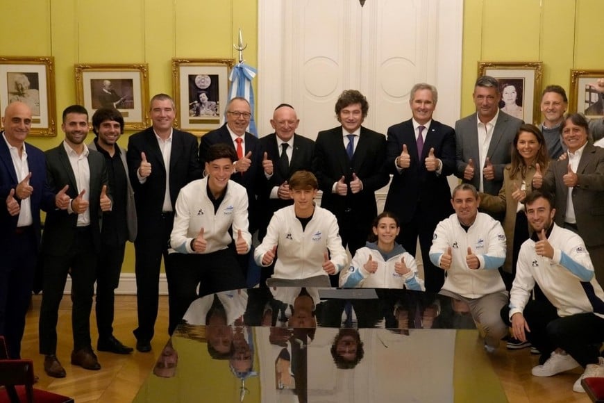 Delegación argentina integrada en total por 700 deportistas que participarán de los Juegos Macabeos Mundiales 2026. Crédito: Cancillería