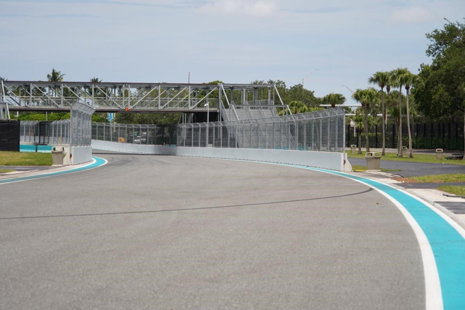 La trazada del circuito del Gran Premio de Miami de la Fórmula 1 que rodea el Hard Rock Stadium.