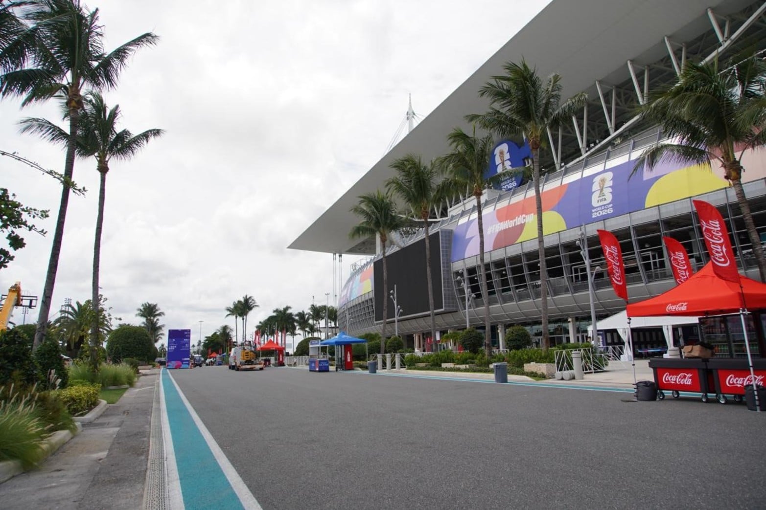 Las inmediaciones del Hard Rock Stadium de Miami.