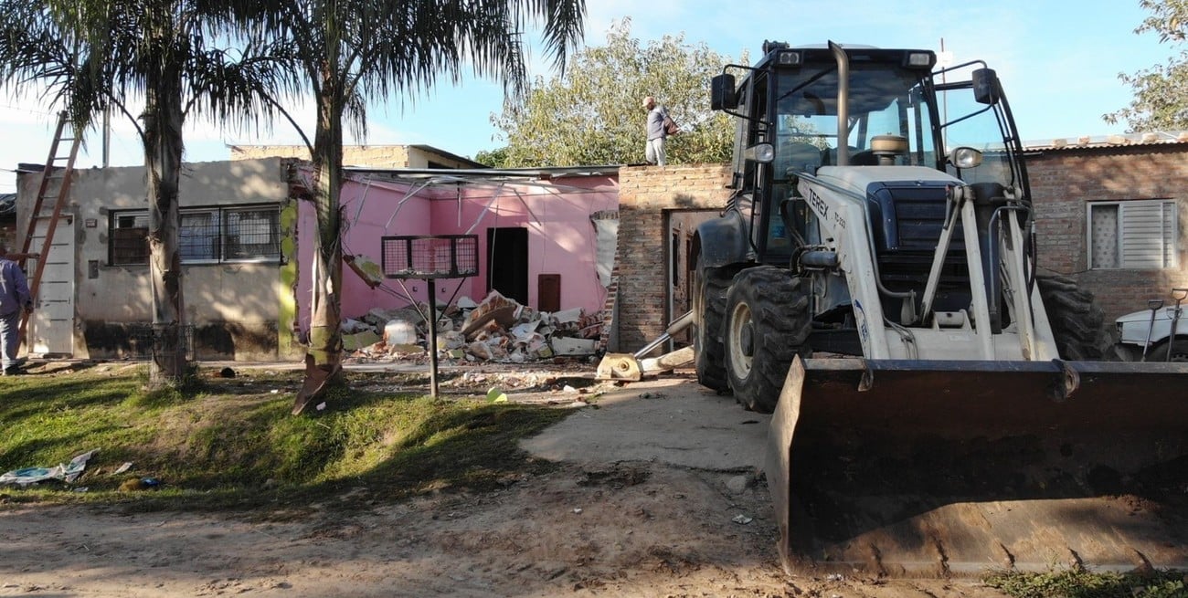 Ordenan demoler dos búnkers de droga que funcionaban en un asentamiento de Esperanza