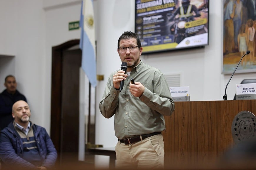 Basile. “Desde el Concejo damos nuestro aporte para generar prevención”. Foto: Gentileza Concejo