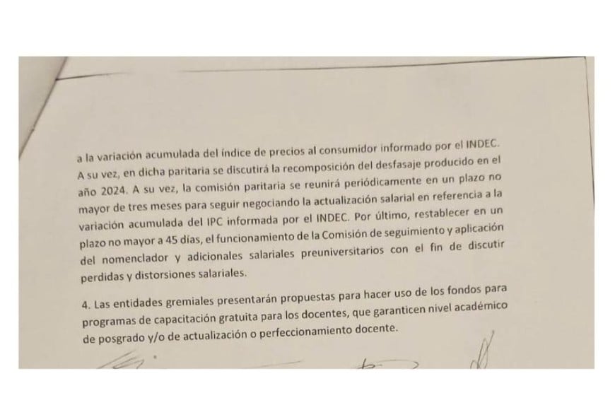 Acta paritaria docente.