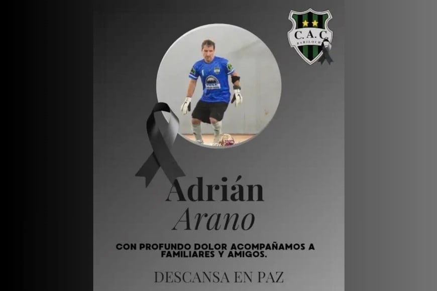 El posteo de despedida del club en el que jugaba Adrián Arano.