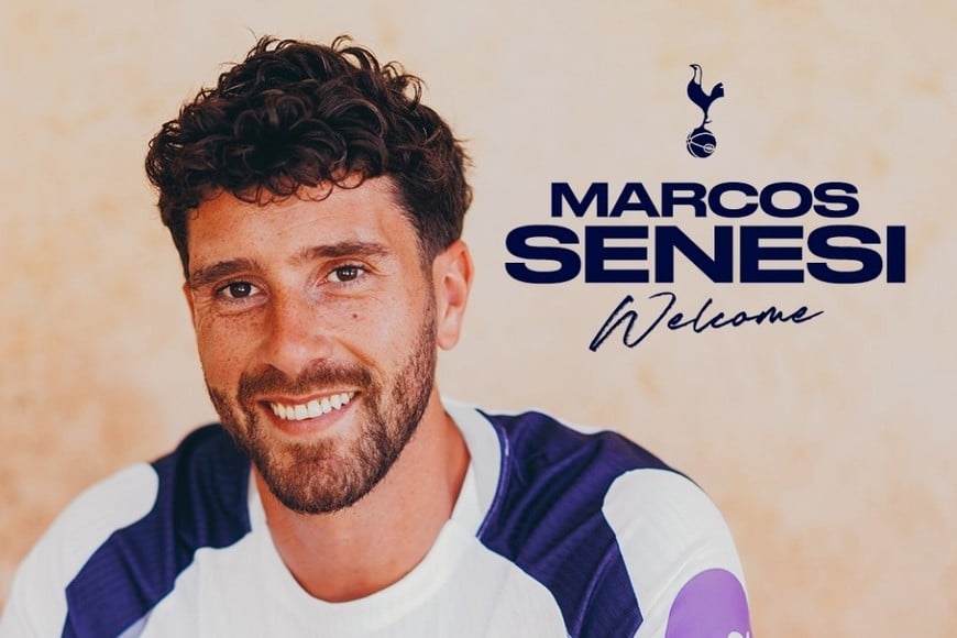 Marcos Senesi firmó contrato con Tottenham hasta junio de 2030.