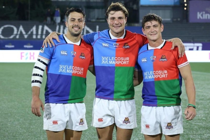 Bruno, Franco y "Tatú". Heit, Rossetto y Cipriani: los tres serían titulares ante Pampas. Foto: El Litoral.