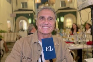 El Cabezón Ruggeri en Miami, en la charla con El Litoral.