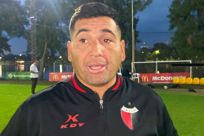 Ramiro Ledesma, DT de Colón. Foto: Luciano Villarroel.