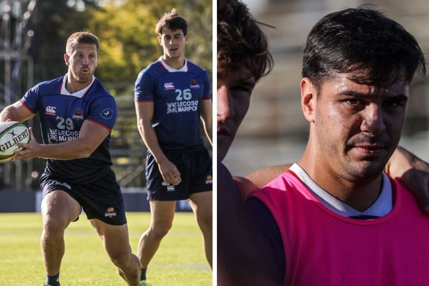 En la imagen de la izquierda, el "Colo" conducción. Dogliani llevará la 10. Un poco más atrás, Sugasti, que seguramente será el 9. A la derecha, Bautista Grenón, uno que siempre aporta desde el banco. Foto: El Litoral.