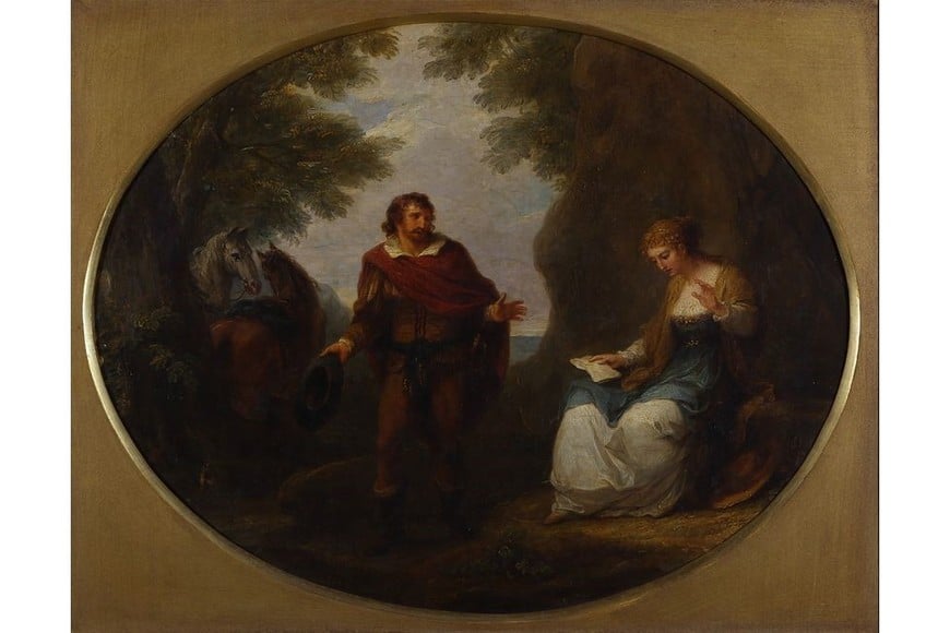 "Escena campestre" de Angelica Kauffmann. Foto: Museo Nacional de Bellas Artes