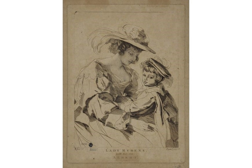 "Lady Rubens y su hijo Albert" de María Cosway. Foto: Museo Nacional de Bellas Artes