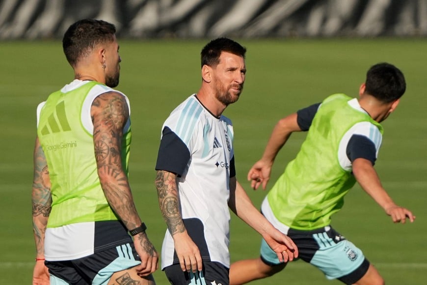 Soccer Football - FIFA World Cup 2026 - Argentina Training - Sporting KC Training Centre, Kansas City, Kansas, U.S. - June 11, 2026
Argentina's Lionel Messi during training IMAGN IMAGES via Reuters/Denny Medley