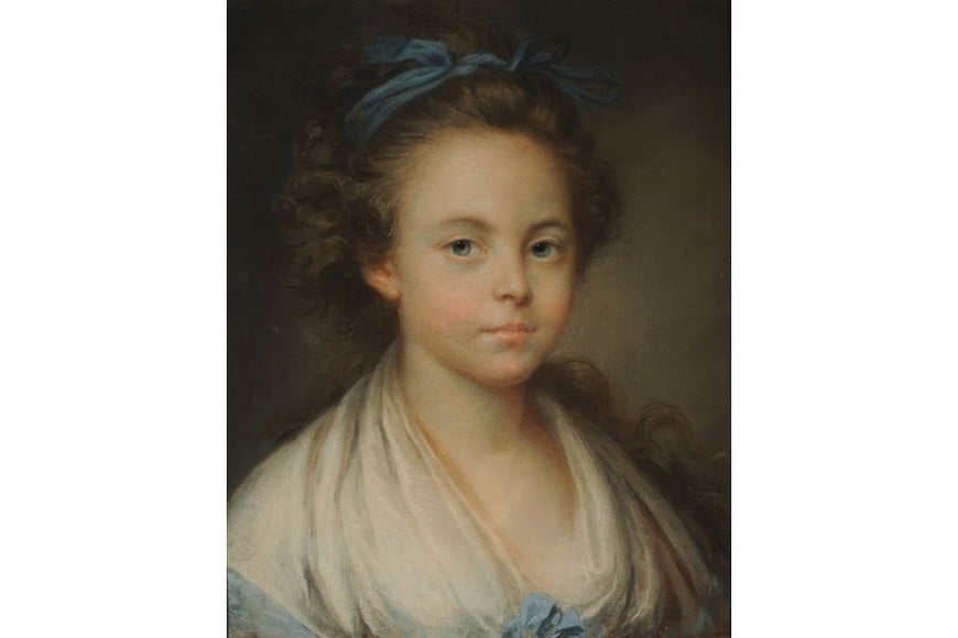 "Retrato de niña" de Jeanne Ledoux. Foto: Museo Nacional de Bellas Artes
